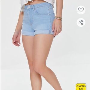 NWT- Forever21 Jean Shorts- Women Size 30 with Stretch!